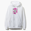 Anti Social Social Club Pink Box Logo Hoodie White