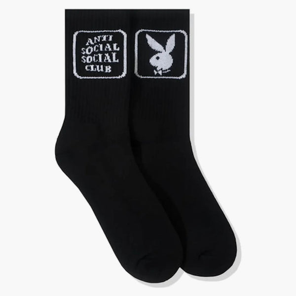 Anti Social Social Club Playboy Bunny Socks Black