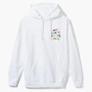 Anti Social Social Club Rainbow Logo Hoodie White