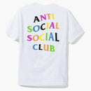 Anti Social Social Club Rainbow Logo Tee White