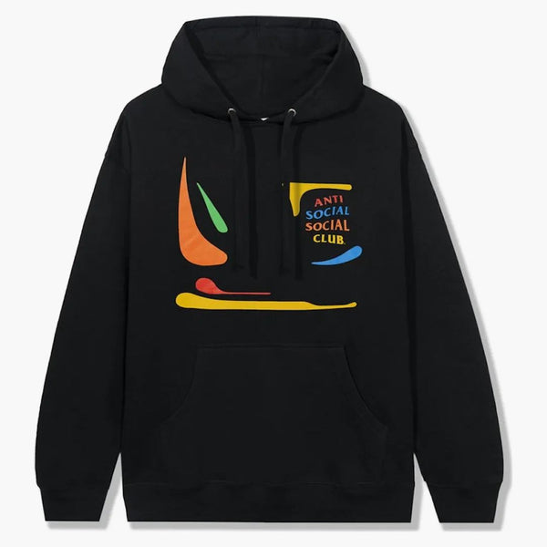 Anti Social Social Club ser mig nu? Hoodie svart