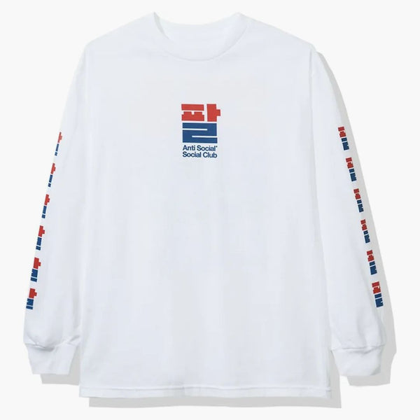 Anti sociální sociální klub Sezamový olej s dlouhým rukávem (FW19) bílý