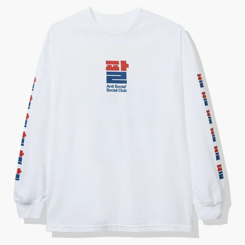 Anti sociální sociální klub Sezamový olej s dlouhým rukávem (FW19) bílý
