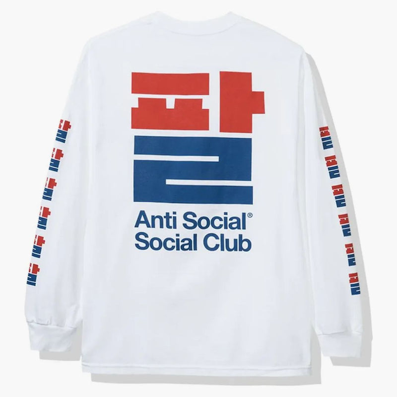 Anti sociální sociální klub Sezamový olej s dlouhým rukávem (FW19) bílý