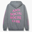 Anti Social Social Club Split Zip Hoodie Grey
