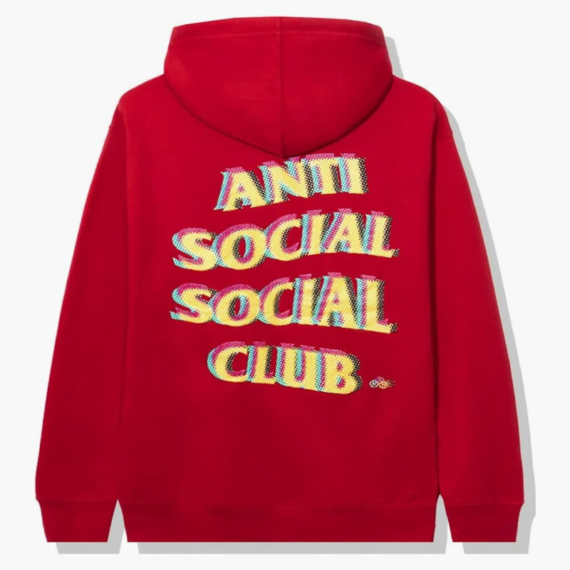 Club sociale anti -sociale agita con cappuccio pazzo rosso