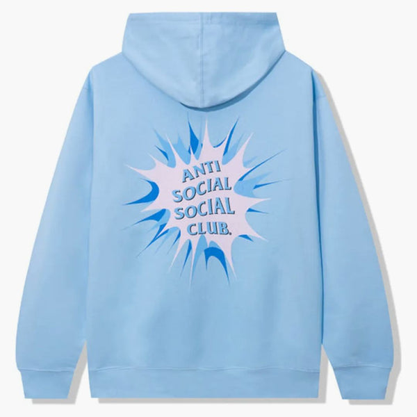 Anti social social klubb bedövad hoodie blå