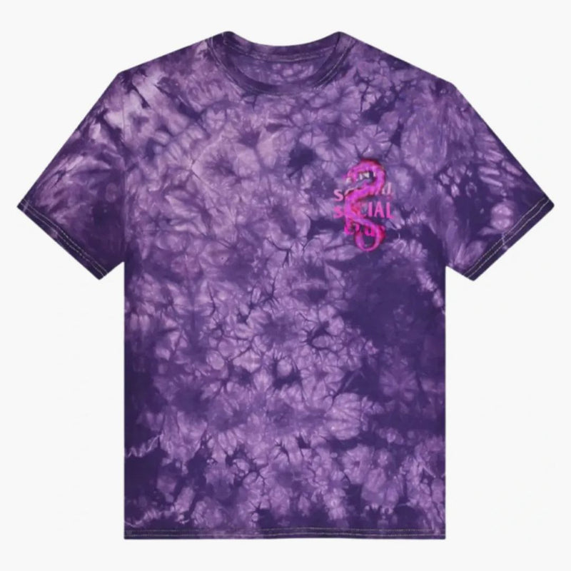 Anti Social Social Club Summer in Minsk T-Shirt Purple Tie Dye