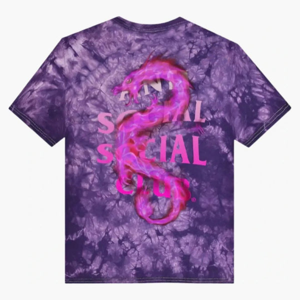 Anti Social Social Club Summer in Minsk T-Shirt Purple Tie Dye