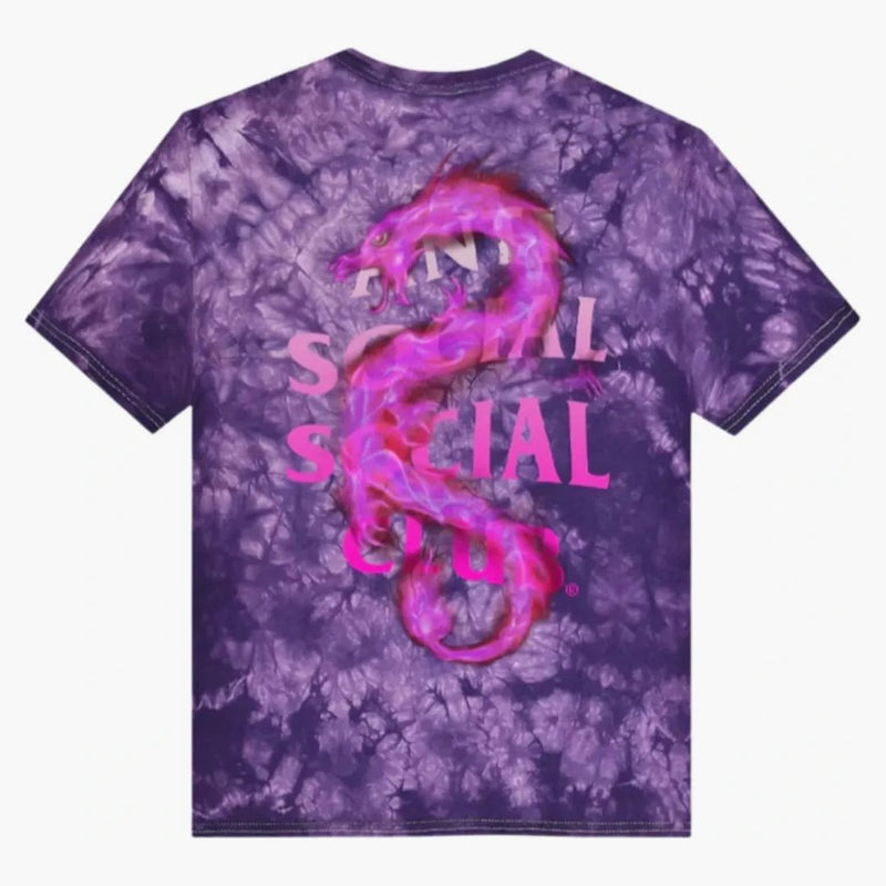 Anti Social Social Club Summer in Minsk T-Shirt Purple Tie Dye