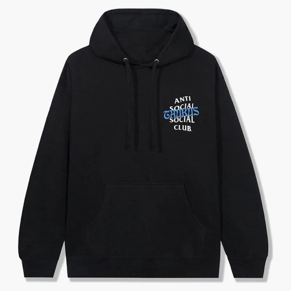Anti social social klubb taurus hoodie svart