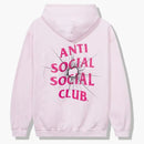 Anti social social club theories hoodie pink