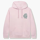 Anti social social klubb tonad hoodie rosa