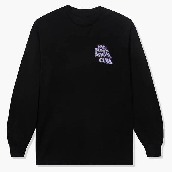 Anti Social Social Club Twisted Quickness L/s tričko černé