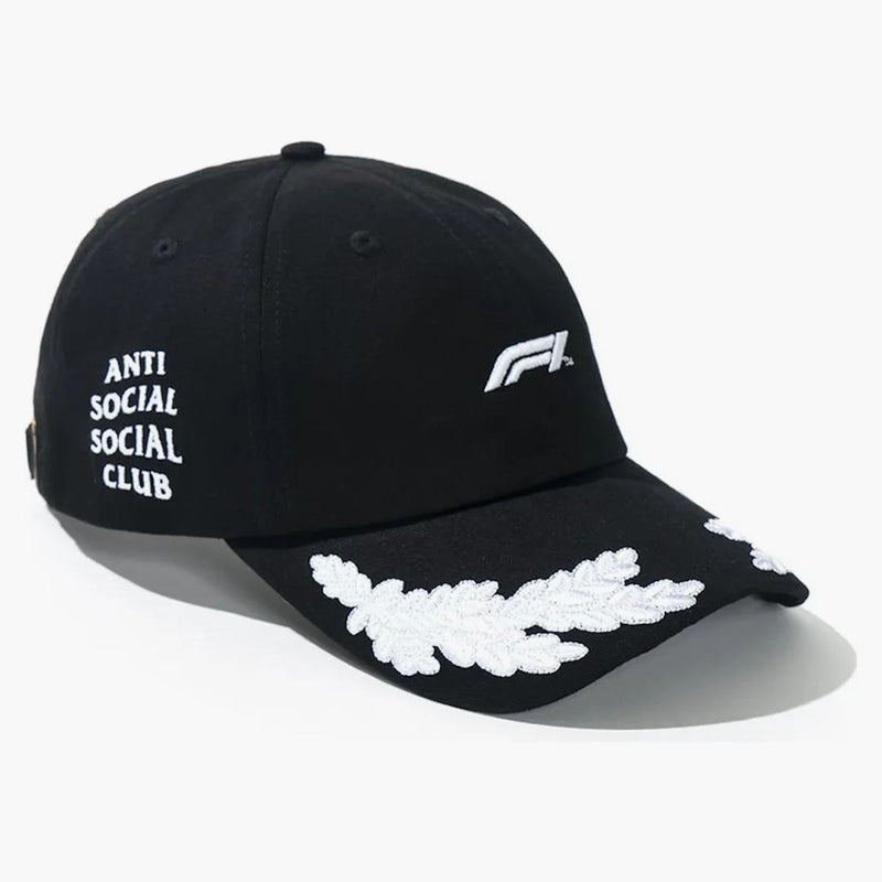 Club sociale anti -sociale UNDFTD X F1 Cap nero