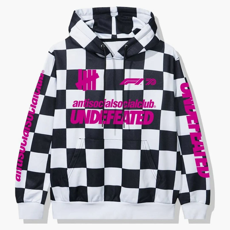 Anti Social Social Club undftd X F1 Hoodie Checkered