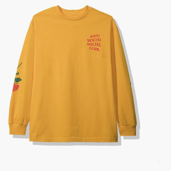 Fialky proti sociálním klubu jsou modrý čaj s dlouhým rukávem (FW19) žlutý