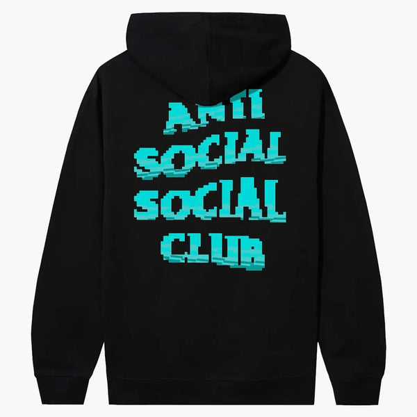 Anti social social klubb vi smälter ensam hoodie svart