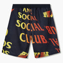 Anti Social Social Club Whisped Terry Fleece Shorts Black