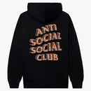 Anti social social klubb vit staket staket hoodie svart