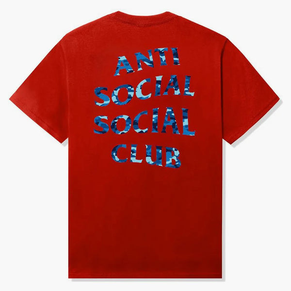 Anti Social Social Club Woody Blue Camo Tea Red