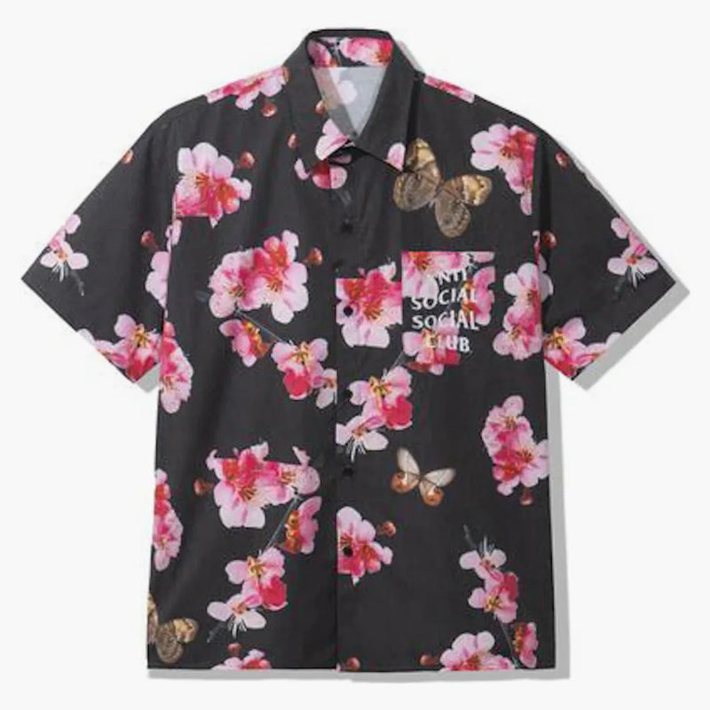 Anti Social Social Club Woody Button Up Black