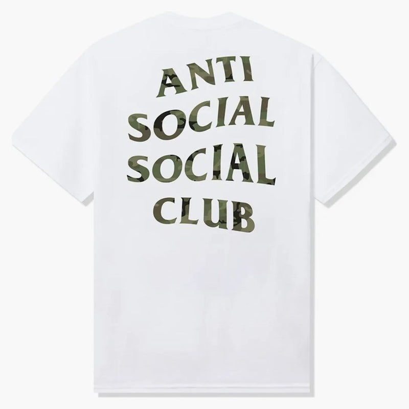 Anti Social Social Club Woody Green Camo Tee White