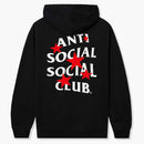 Anti social social klubb du känner inte mig hoodie svart