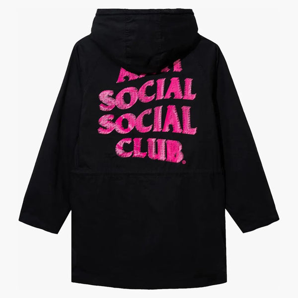 Anti Social Social Club x Alpha M65 Hooded Field Jacket Black
