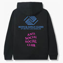Anti social social club x bgcmla hoodie svart