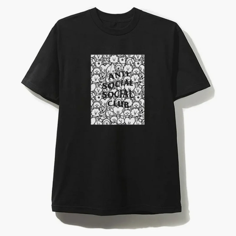 Anti Social Social Club X BT21 What you need tea (FW19) Black