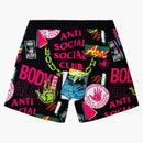 Anti Social Social Club X Body Glove Grubbing Board Shorts Black
