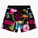 Anti Social Social Club X Body Glove Grubbing Board Shorts Black