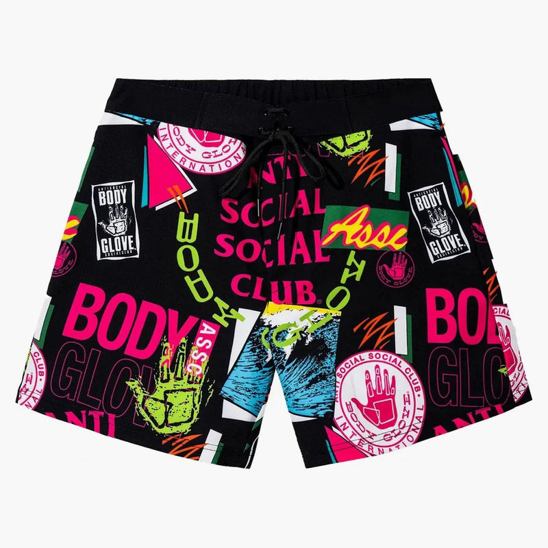 Club sociale anti -sociale x body gloubing shorts nero