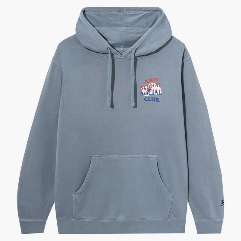 Anti Social Social Club X Případová studie vlajka mikina modrá