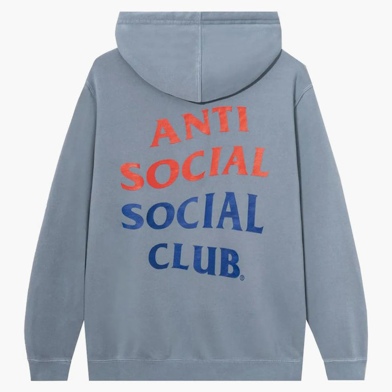 Anti Social Social Club X Případová studie vlajka mikina modrá
