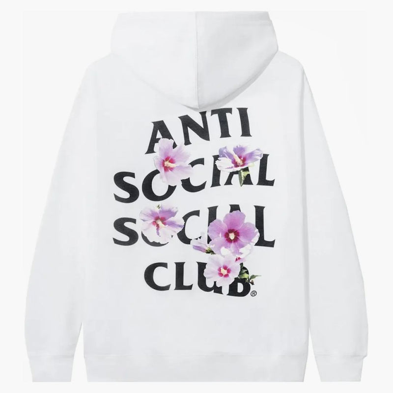 Anti Social Social Club X Případová studie vlajka mikina bílá