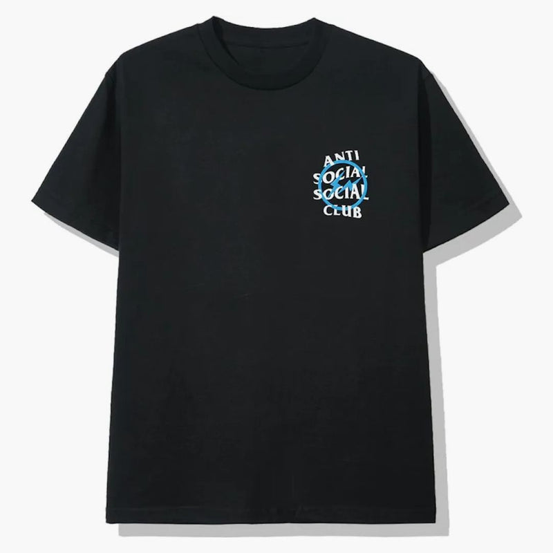 Anti Social Social Club X Fragment Blue Bolt Tea (FW19) Černý