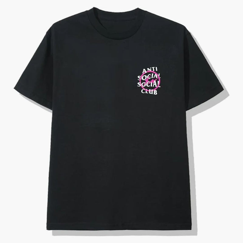 Anti Social Social Club X Fragment Pink Bolt Tea (FW19) Černý