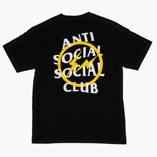 Anti Social Social Club x Fragment Yellow Bolt Tee Rückseite