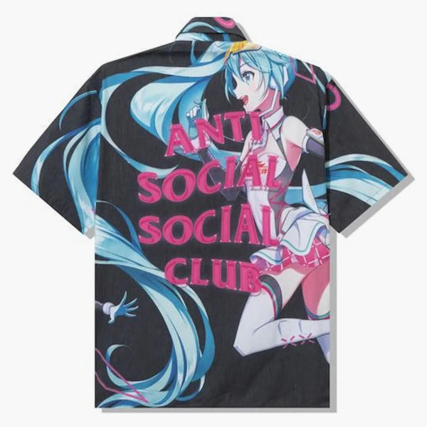 Anti Social Social Club x Good Smile Racing Hatsune Miku Button Up Black/Multi