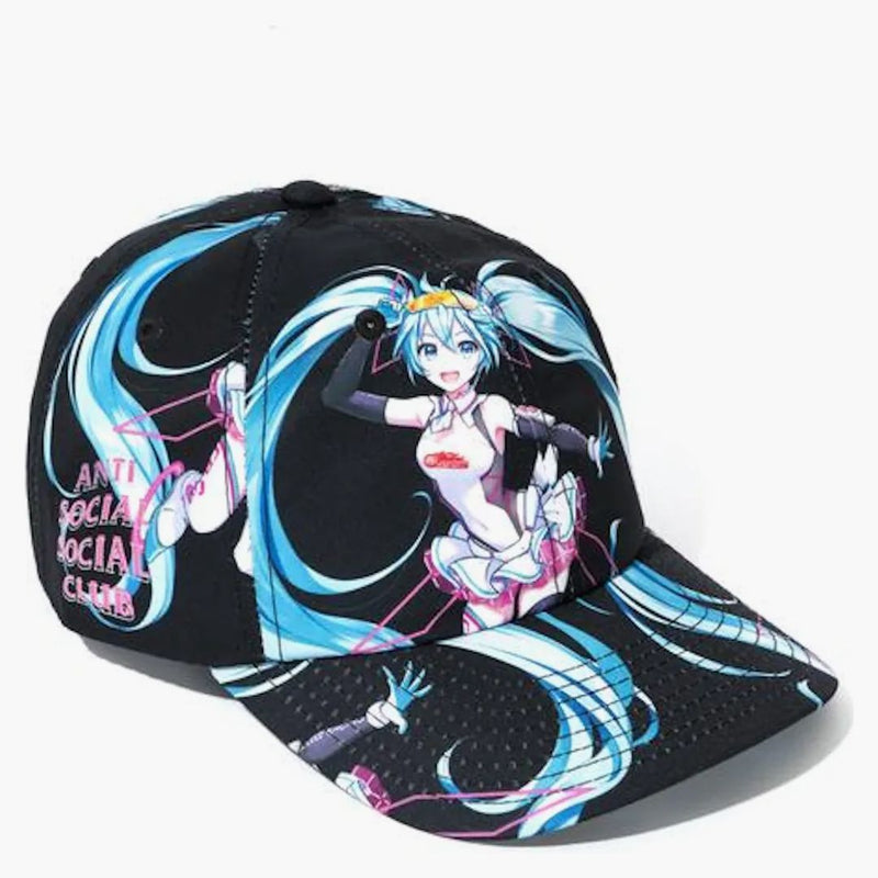 Anti Social Social Club X Good Smile Racing Hatsune Miku Cap Black/multi