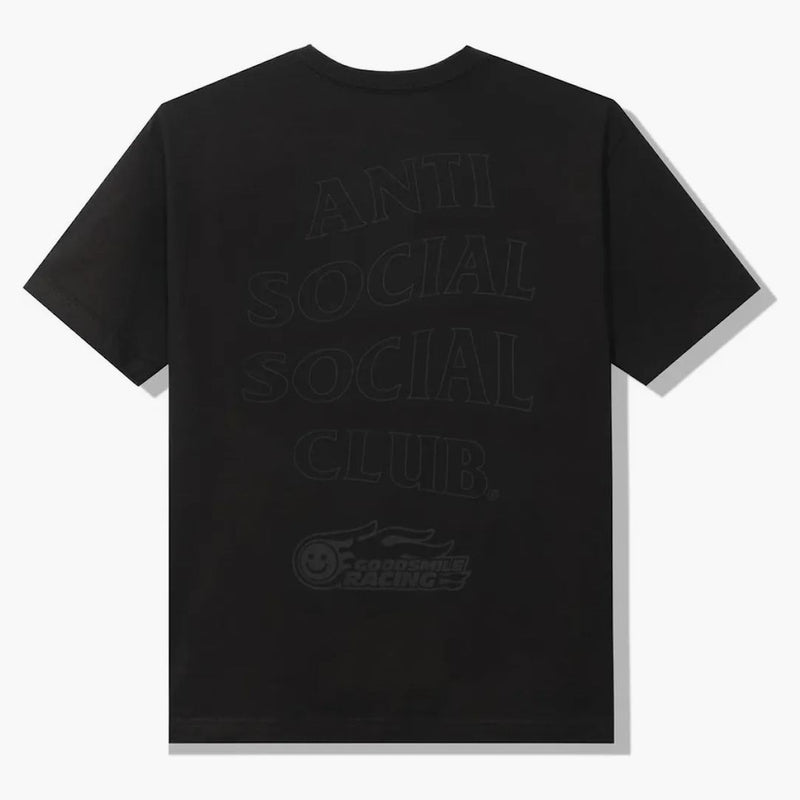 Club sociale anti-social x buon sorriso da corsa da corse miku t-shirt nero
