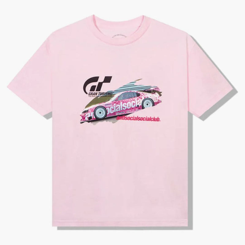Anti Social Social Club X Gran Turismo GT500 T-shirt pink
