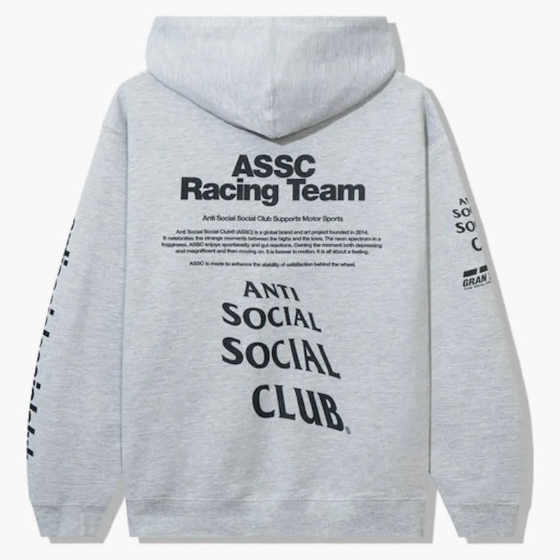 Club sociale anti -sociale x Gran Turismo con cappuccio grigio