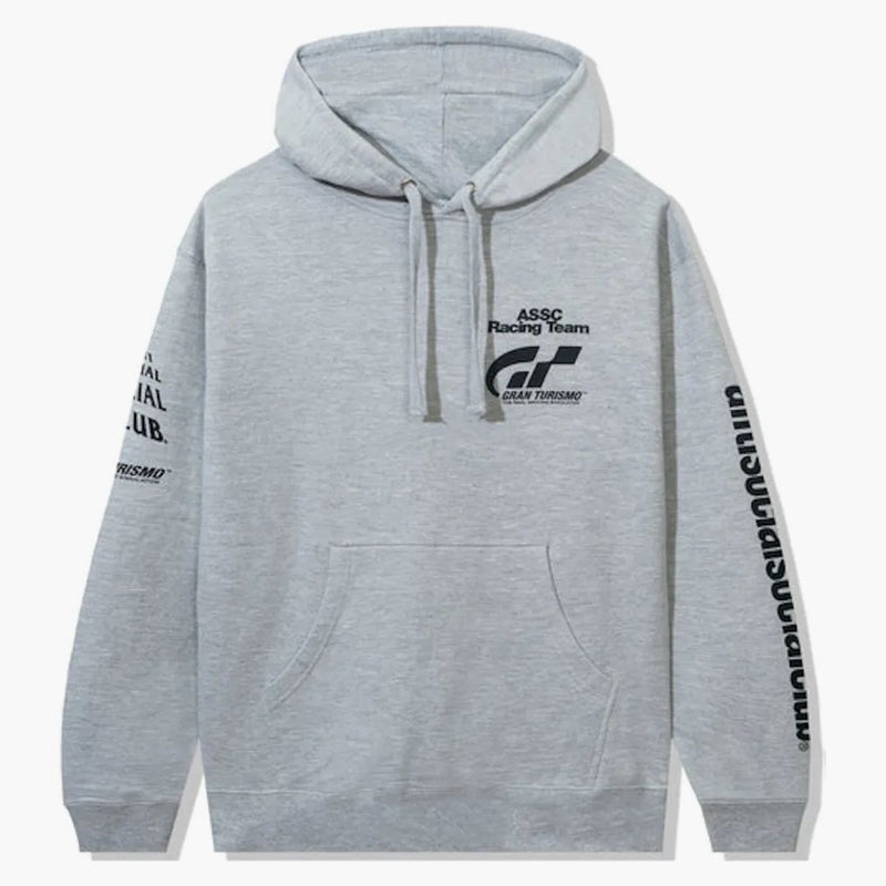 Club sociale anti -sociale x Gran Turismo con cappuccio grigio