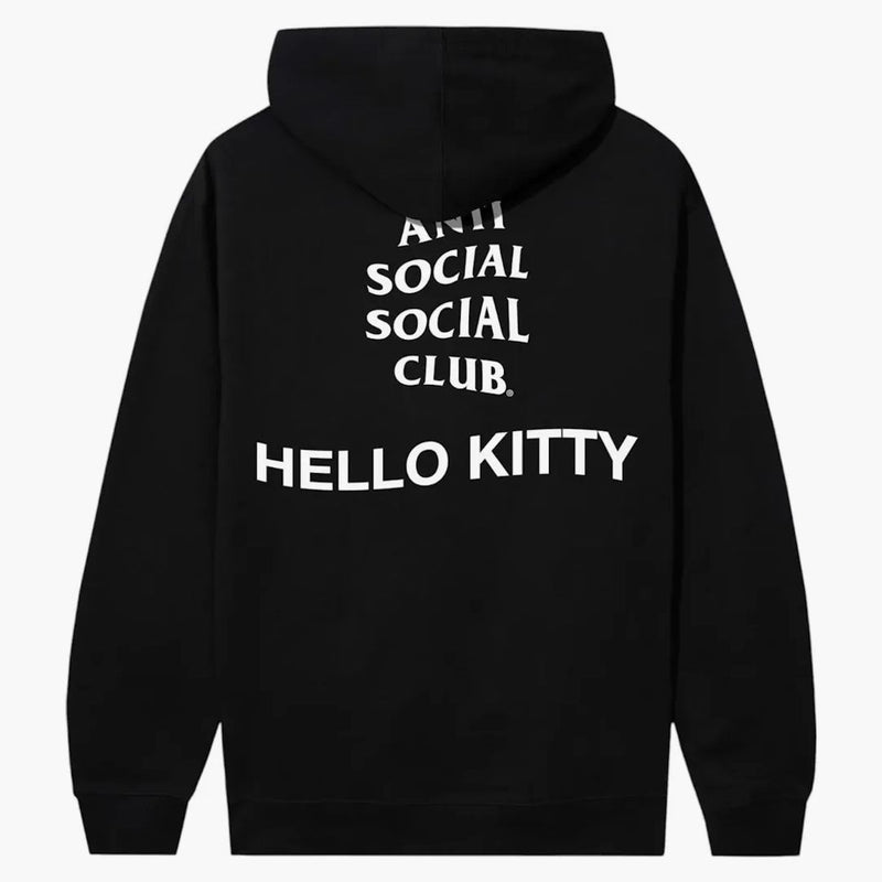 Anti social social club x hello kitty alltid hoodie svart