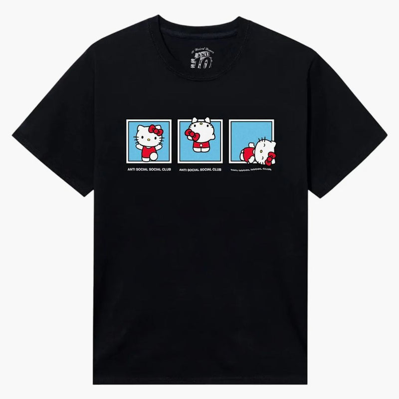 Anti Social Social Club X Hello Kitty Feel the Same Tea Black