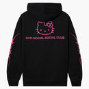 Anti Social Social Club X Hello Kitty Love Hoodie Black