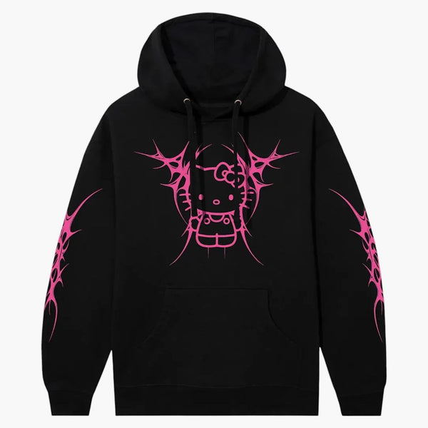 Anti Social Social Club X Hello Kitty Love Hoodie Black